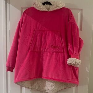 Cozy Pink Sherpa Pullover for Kids